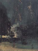 James Mcneill Whistler Noc-turne in Black and Gold:the Falling Rocket (mk43) USA oil painting reproduction
